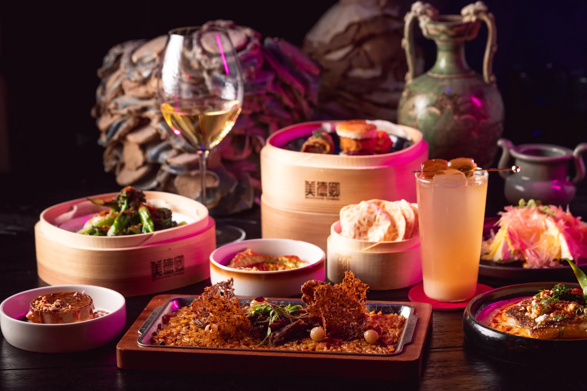 Madame Ching dining room at night, Shanghai